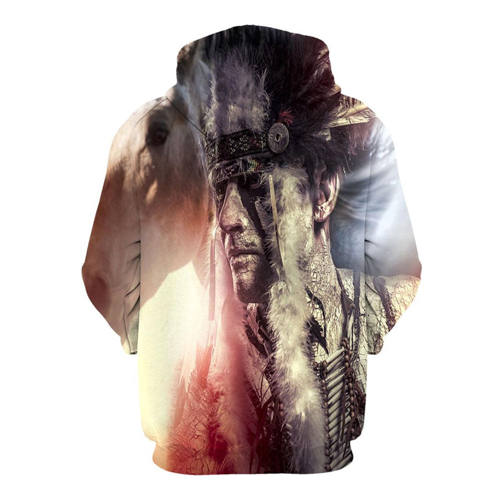 Native American Trail Of Tear All Over Print Hoodie, Native American Hoodie, 3D Native American Hoodie