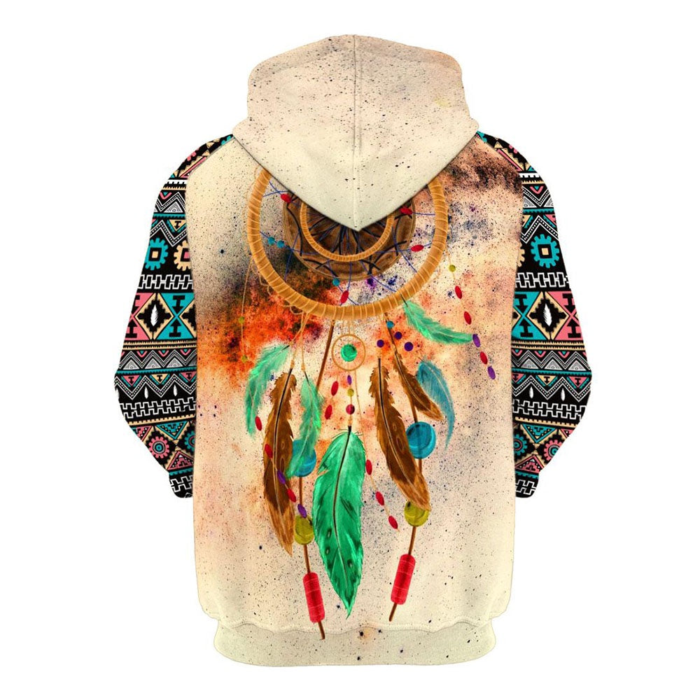 Native American Wind Chimes All Over Print Hoodie, Native American Hoodie, 3D Native American Hoodie
