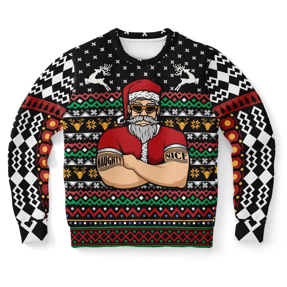 Naughty Santa Bouncer Ugly Christmas Sweater, Christmas Ugly Sweater, Sweater Xmas, Ugly Sweater