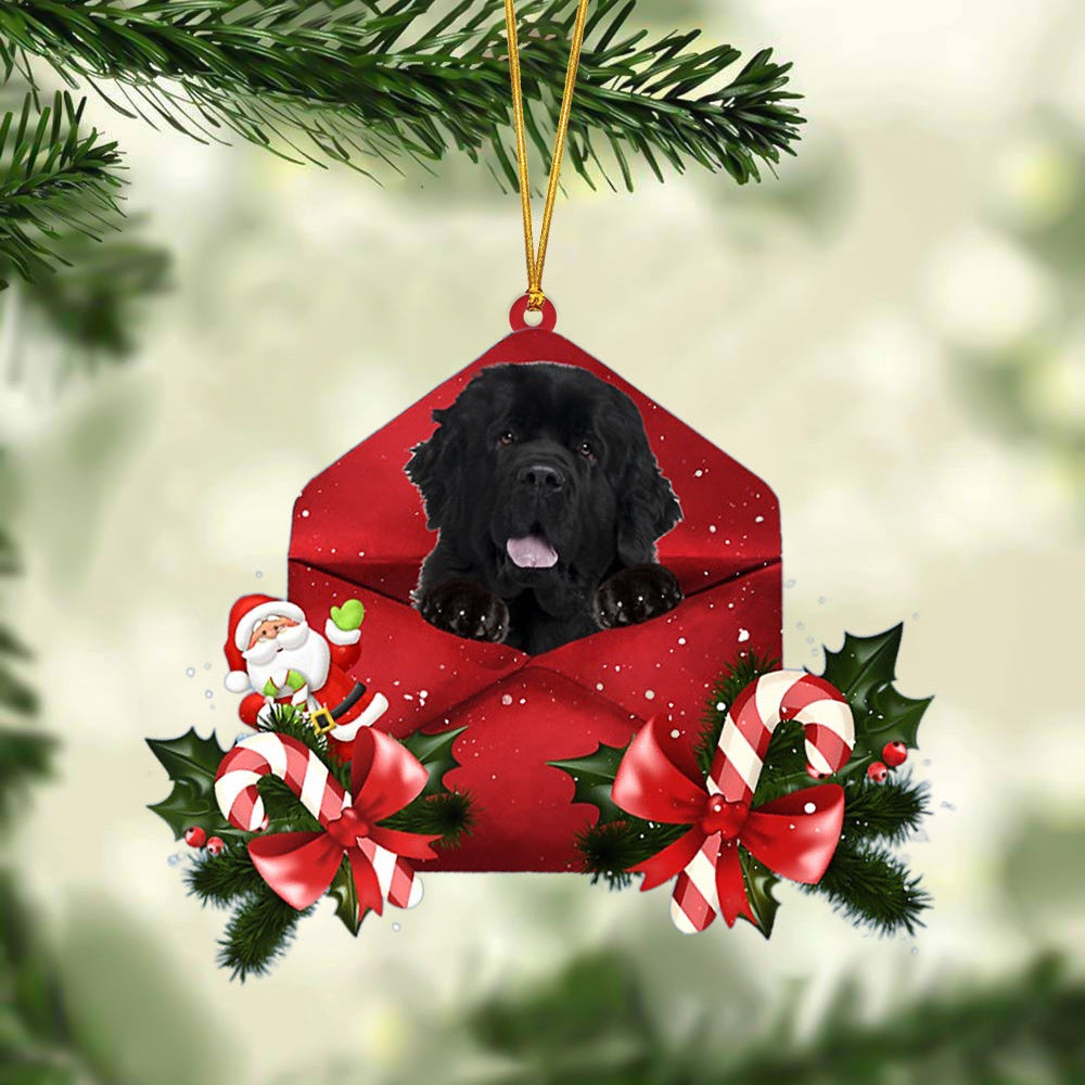 Newfoundland Christmas Letter Ornament, Car Ornament, Gifts For Pet Owners
