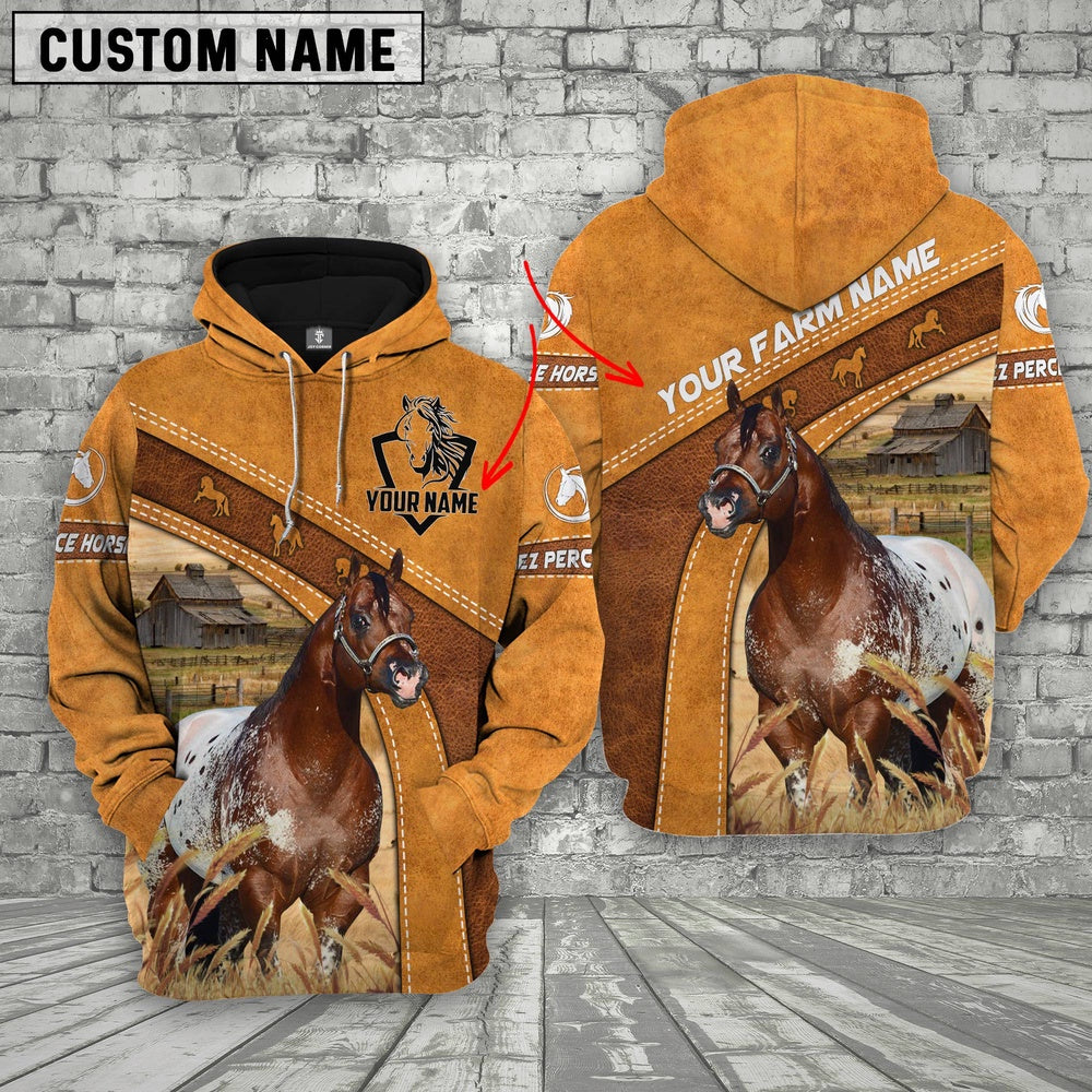 Nez Perce Horse Custom Name Race Hoodie, Farmer Hoodie, Custom Farm Shirts, Farmer T Shirt