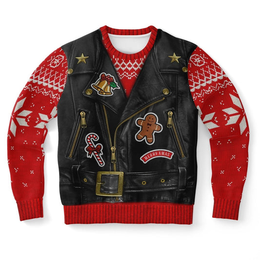 Oh What Fun It Is To Ride Motorcycle Ugly Christmas Sweater, Christmas Ugly Sweater, Sweater Xmas, Ugly Sweater