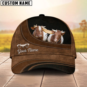 Oxen Cattle Happiness Customized Name Cap, Farmer Cap, Cap For Farmers, Best Farm Hat, Farm Use Hat
