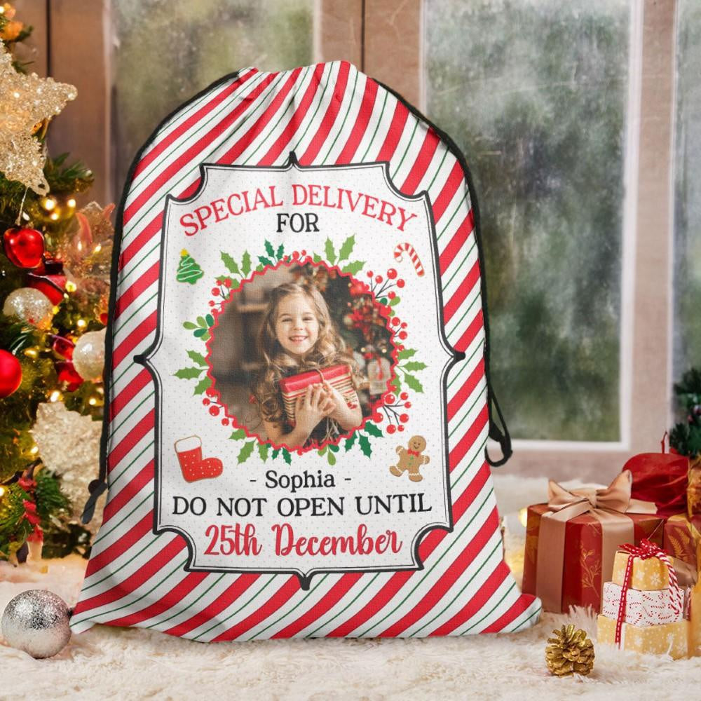 Personalised Christmas Sack, Personalized Photo Santa Bag Christmas Gifts For Kids, Christmas Santa Sacks, Christmas Bag, Christmas Gift