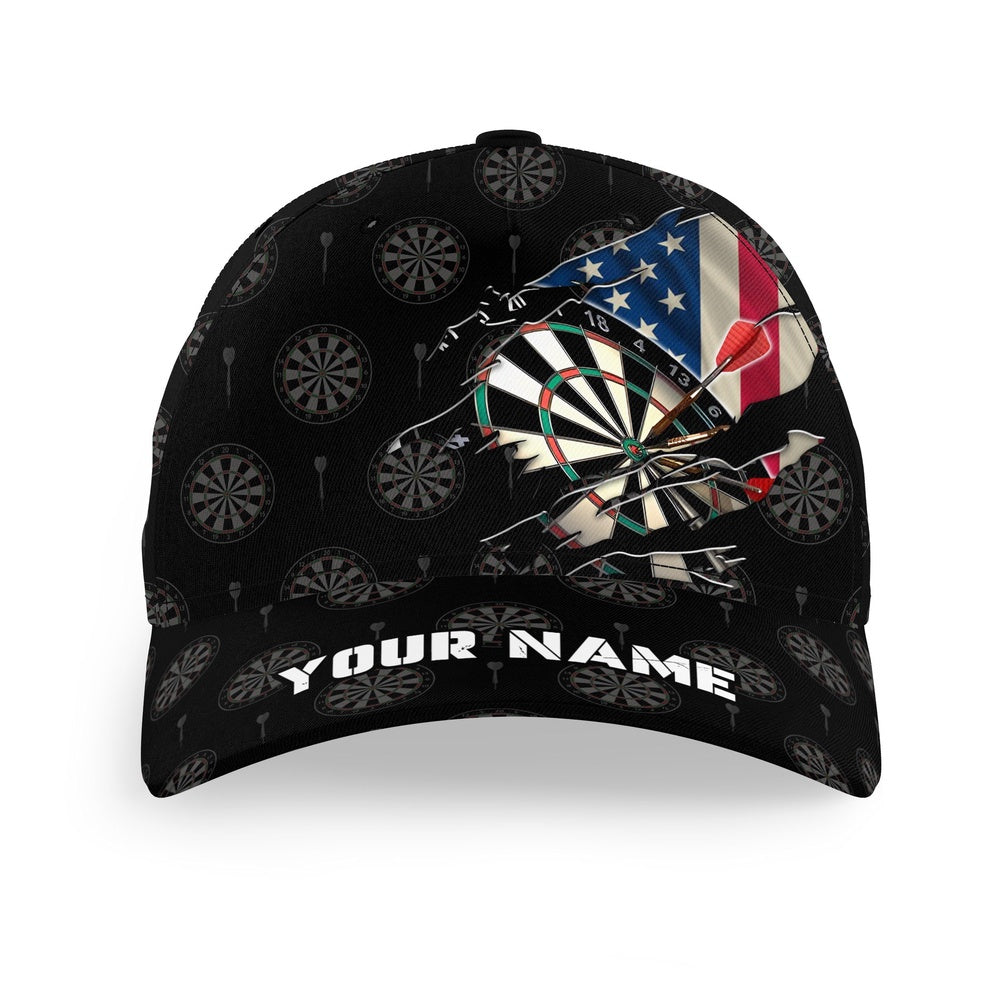 Personalized American Flag Baseball Darts Hat Patriotic Darts Cap For Dart Team 4th Of Julys, Darts Team Cap Hats