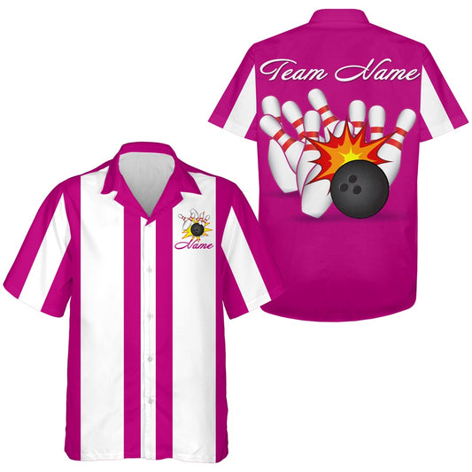 Personalized Bowling Hawaiian Bowling Team Hawaiian Bowling Hawaii Shirt Unisex, Bowling Team Hawaiian