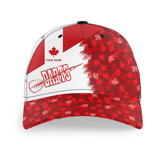 Personalized Darts Canada Flag Vintage Darts Cap, Patriotic Darts Hat For Darts Lovers, Darts Team Cap Hats