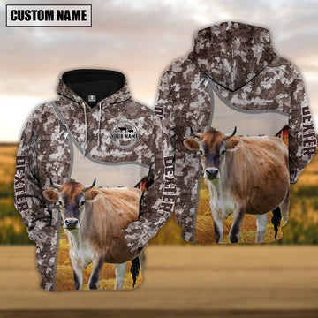 Personalized Dexter Cattle Farm All Over Printed Hoodie, Farmer Hoodie, Custom Farm Shirts, Farmer T Shirt