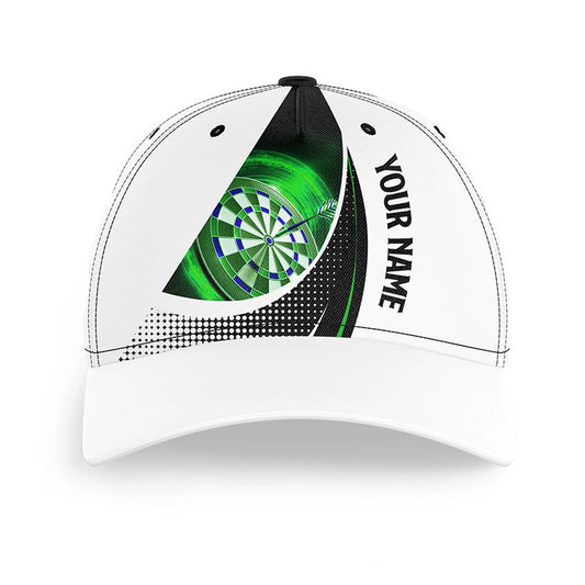 Personalized Green Dartboard 3D Printed Skull Darts Baseball Cap Custom Darts Hat, Darts Team Cap Hats