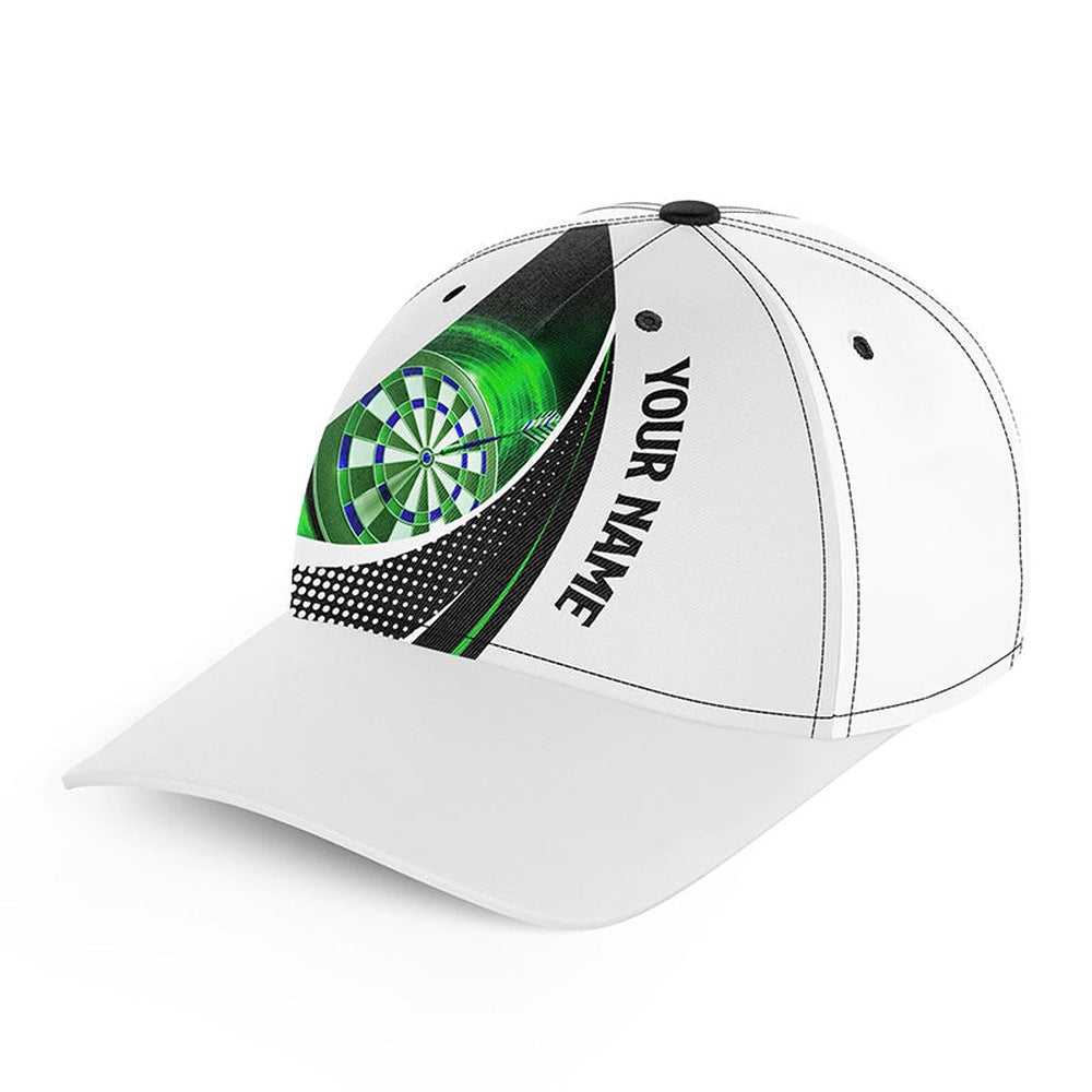 Personalized Green Dartboard 3D Printed Skull Darts Baseball Cap Custom Darts Hat, Darts Team Cap Hats
