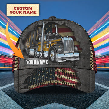 Personalized Name American flag Trucker Classic Cap, Farmer Cap, Cap For Farmers, Best Farm Hat, Farm Use Hat