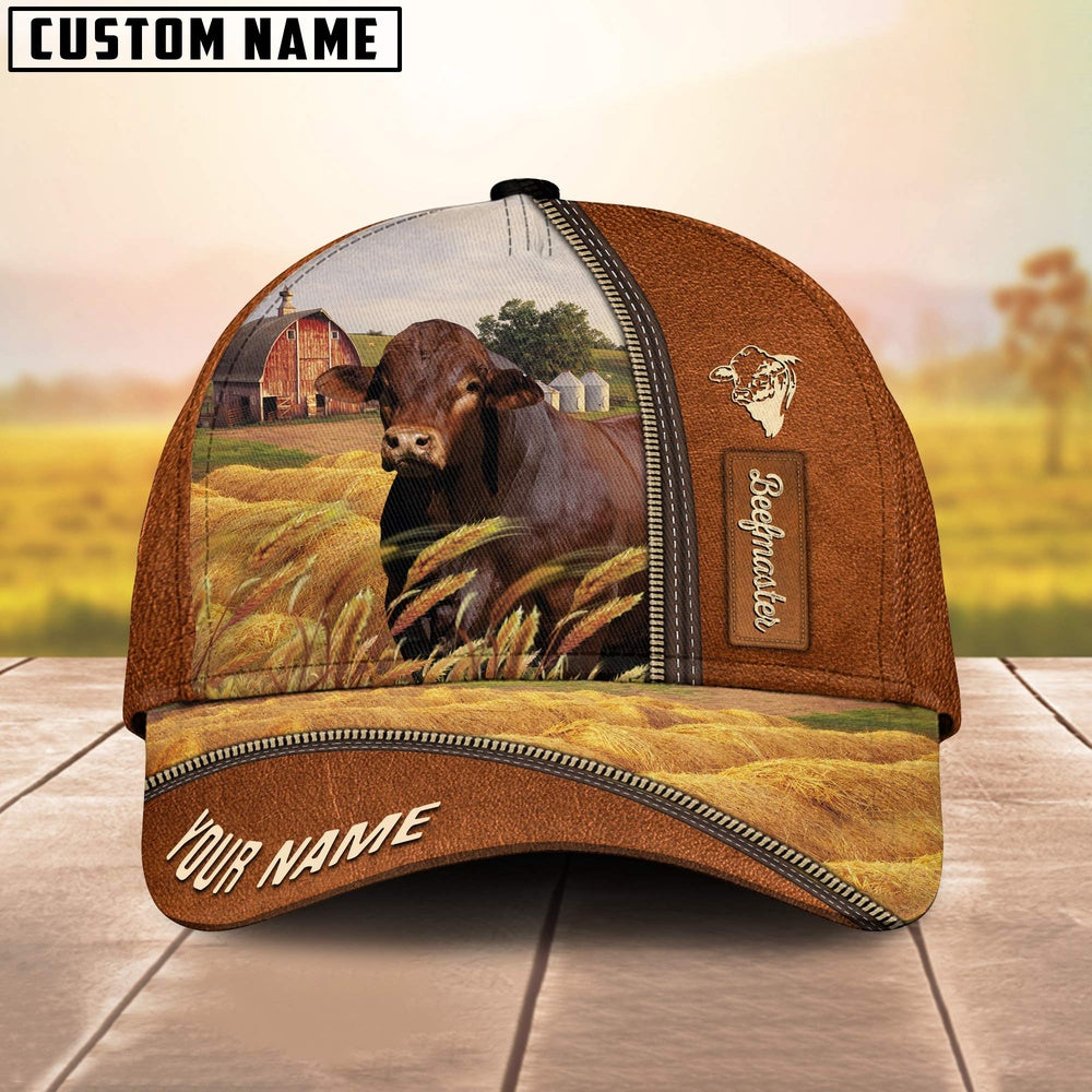 Personalized Name Beefmaster Barn Farm Cap, Farmer Cap, Cap For Farmers, Best Farm Hat, Farm Use Hat