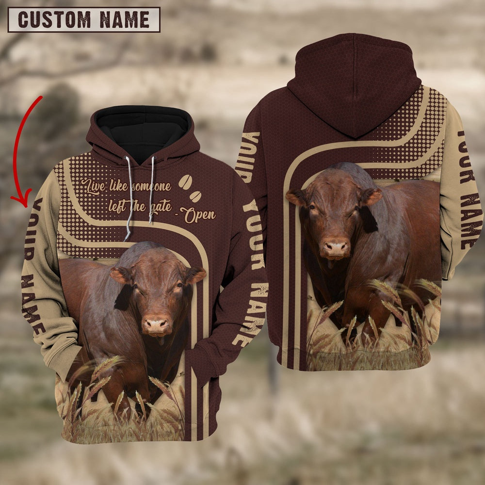 Personalized Name Beefmaster Cattle Hoodie TT13, Farmer Hoodie, Custom Farm Shirts, Farmer T Shirt