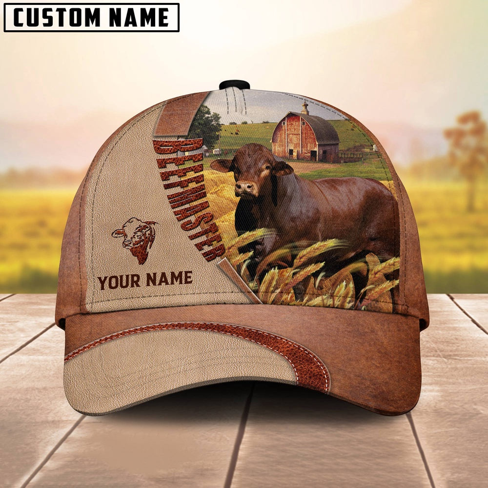 Personalized Name Beefmaster Farm Barn Cap, Farmer Cap, Cap For Farmers, Best Farm Hat, Farm Use Hat