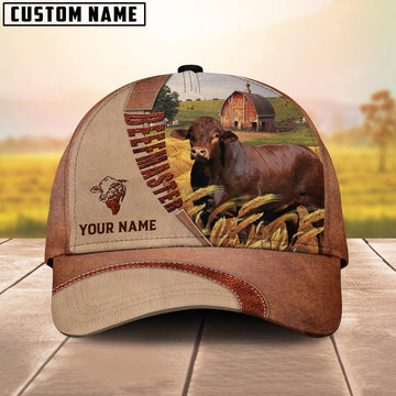 Personalized Name Beefmaster Farm Barn Cap, Farmer Cap, Cap For Farmers, Best Farm Hat, Farm Use Hat