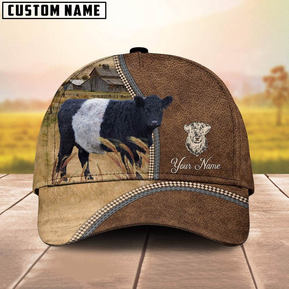 Personalized Name Belted Galloway Farming Cap, Farmer Cap, Cap For Farmers, Best Farm Hat, Farm Use Hat