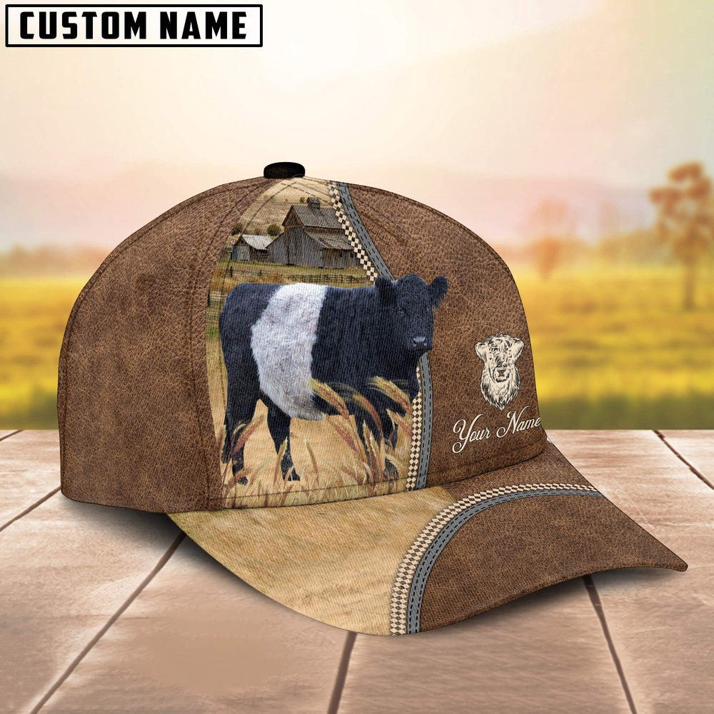 Personalized Name Belted Galloway Farming Cap, Farmer Cap, Cap For Farmers, Best Farm Hat, Farm Use Hat