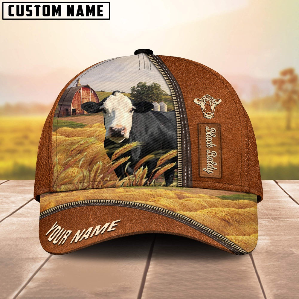 Personalized Name Black Baldy Barn Farm Cap, Farmer Cap, Cap For Farmers, Best Farm Hat, Farm Use Hat