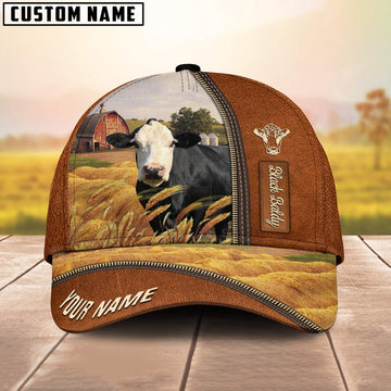 Personalized Name Black Baldy Barn Farm Cap, Farmer Cap, Cap For Farmers, Best Farm Hat, Farm Use Hat
