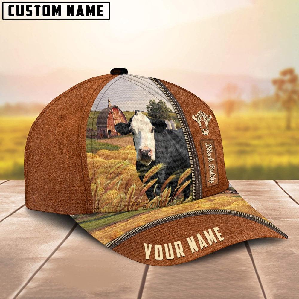 Personalized Name Black Baldy Barn Farm Cap, Farmer Cap, Cap For Farmers, Best Farm Hat, Farm Use Hat