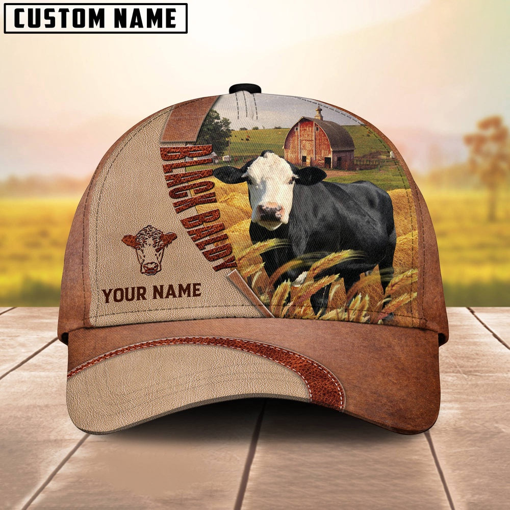 Personalized Name Black Baldy Farm Barn Cap, Farmer Cap, Cap For Farmers, Best Farm Hat, Farm Use Hat