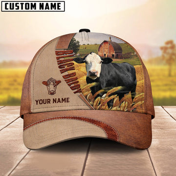 Personalized Name Black Baldy Farm Barn Cap, Farmer Cap, Cap For Farmers, Best Farm Hat, Farm Use Hat