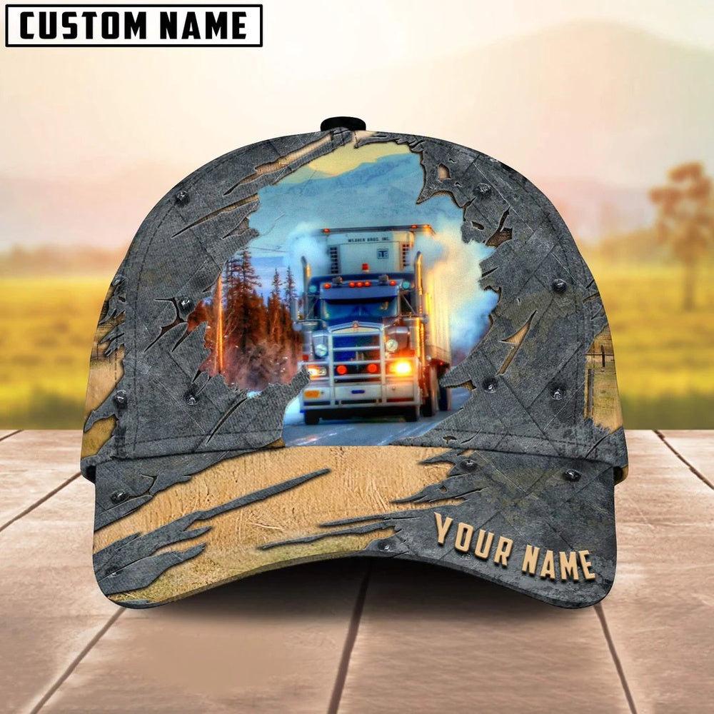 Personalized Name Blue And White Trucker Classic Cap 2024, Farmer Cap, Cap For Farmers, Best Farm Hat, Farm Use Hat