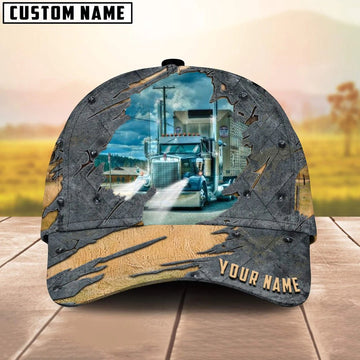 Personalized Name Blue Truck 04 Trucker Classic Cap 2024, Farmer Cap, Cap For Farmers, Best Farm Hat, Farm Use Hat