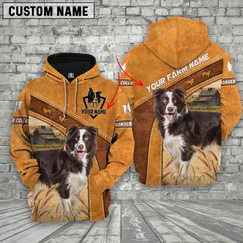 Personalized Name Border Collie Cattle Hoodie TT5, Farmer Hoodie, Custom Farm Shirts, Farmer T Shirt