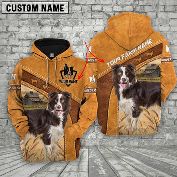 Personalized Name Border Collie Cattle Hoodie TT5, Farmer Hoodie, Custom Farm Shirts, Farmer T Shirt