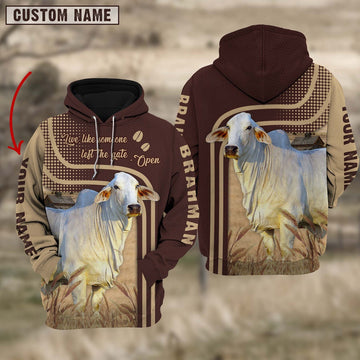 Personalized Name Brahman Cattle Hoodie TT4, Farmer Hoodie, Custom Farm Shirts, Farmer T Shirt