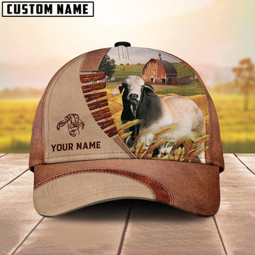 Personalized Name Brahman Farm Barn Cap, Farmer Cap, Cap For Farmers, Best Farm Hat, Farm Use Hat