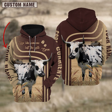 Personalized Name Corriente Cattle Hoodie TT15, Farmer Hoodie, Custom Farm Shirts, Farmer T Shirt