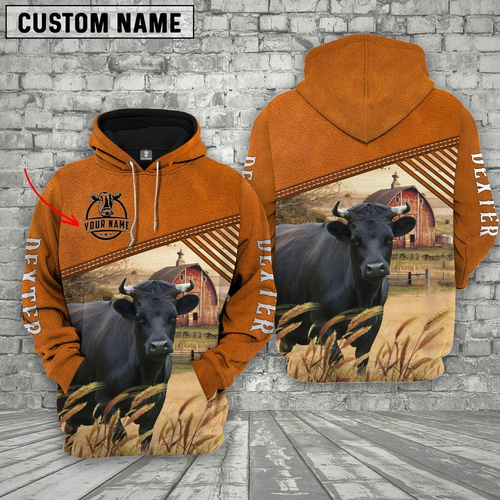 Personalized Name Dexter Barn Farm 3D Hoodie, Farmer Hoodie, Custom Farm Shirts, Farmer T Shirt