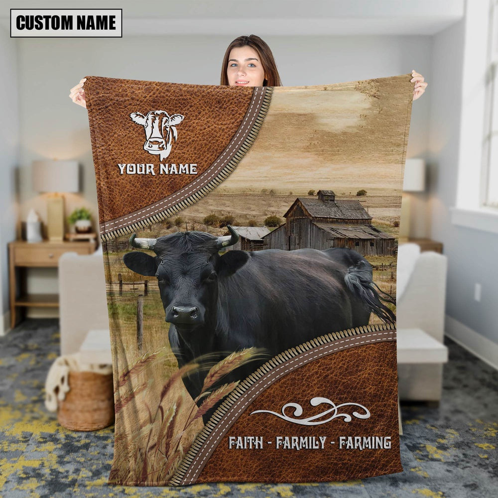 Personalized Name Dexter Faith Family Farming Blanket, Farm Blanket, Farm Animal Blanket