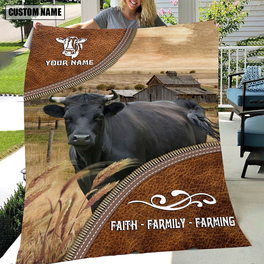 Personalized Name Dexter Faith Family Farming Blanket, Farm Blanket, Farm Animal Blanket