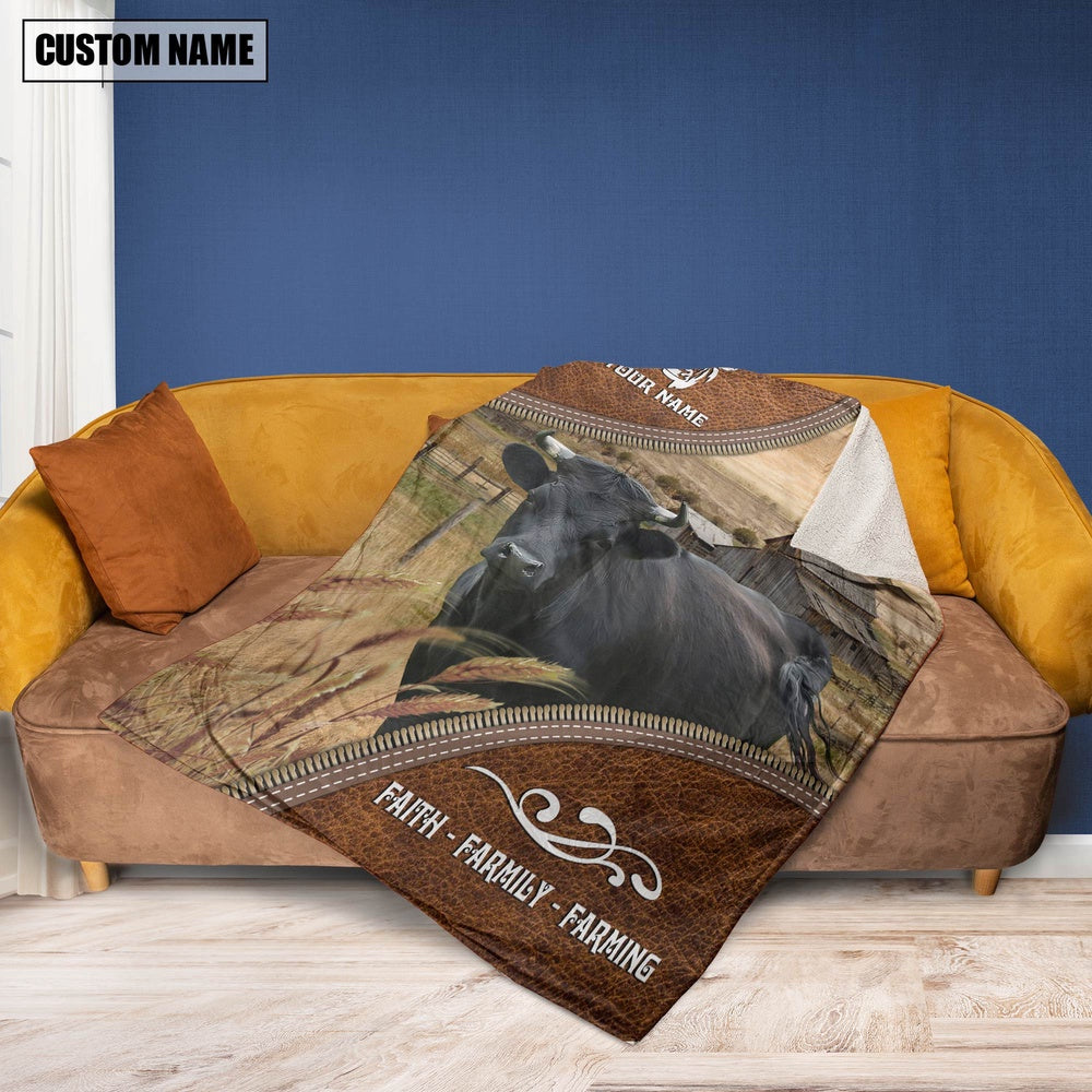 Personalized Name Dexter Faith Family Farming Blanket, Farm Blanket, Farm Animal Blanket