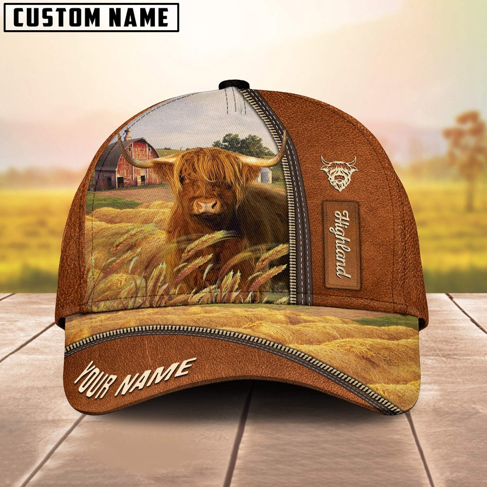Personalized Name Highland Barn Farm Cap, Farmer Cap, Cap For Farmers, Best Farm Hat, Farm Use Hat