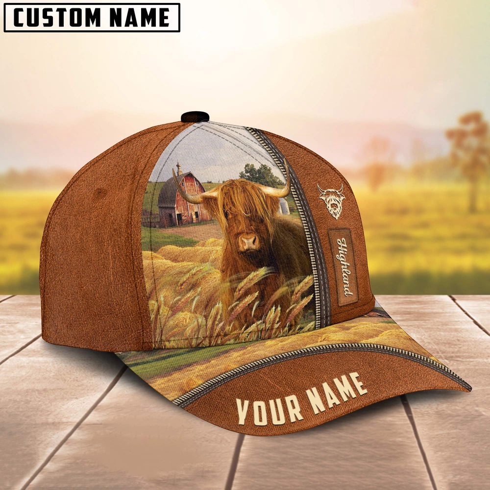 Personalized Name Highland Barn Farm Cap, Farmer Cap, Cap For Farmers, Best Farm Hat, Farm Use Hat