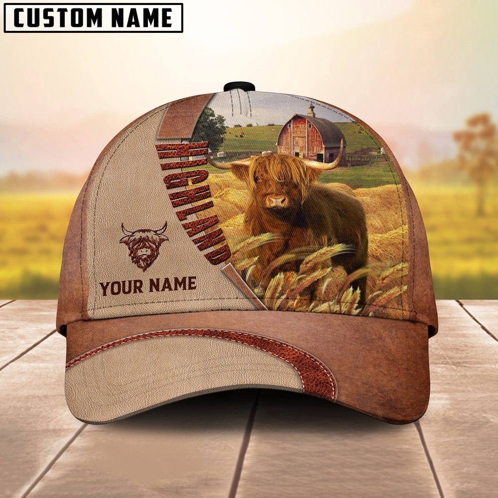 Personalized Name Highland Farm Barn Cap, Farmer Cap, Cap For Farmers, Best Farm Hat, Farm Use Hat