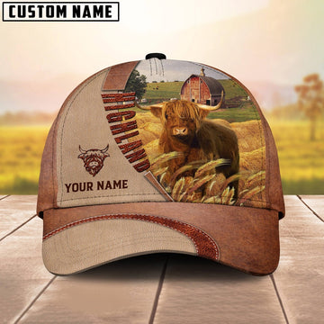 Personalized Name Highland Farm Barn Cap, Farmer Cap, Cap For Farmers, Best Farm Hat, Farm Use Hat
