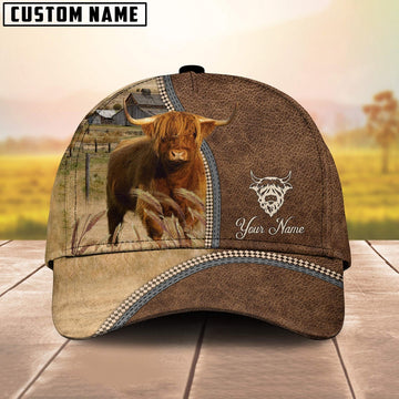 Personalized Name Highland Farming Cap, Farmer Cap, Cap For Farmers, Best Farm Hat, Farm Use Hat