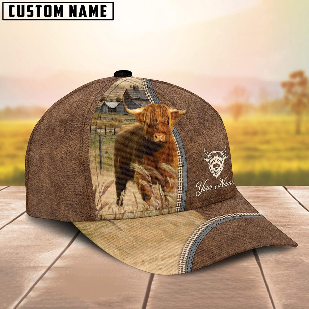 Personalized Name Highland Farming Cap, Farmer Cap, Cap For Farmers, Best Farm Hat, Farm Use Hat