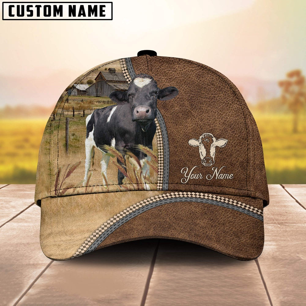 Personalized Name Holstein Farming Cap, Farmer Cap, Cap For Farmers, Best Farm Hat, Farm Use Hat