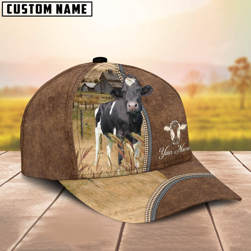 Personalized Name Holstein Farming Cap, Farmer Cap, Cap For Farmers, Best Farm Hat, Farm Use Hat