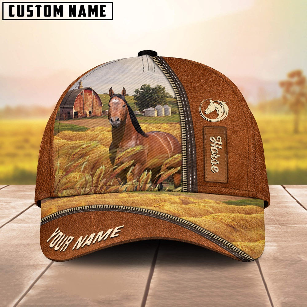 Personalized Name Horse Barn Farm Cap, Farmer Cap, Cap For Farmers, Best Farm Hat, Farm Use Hat