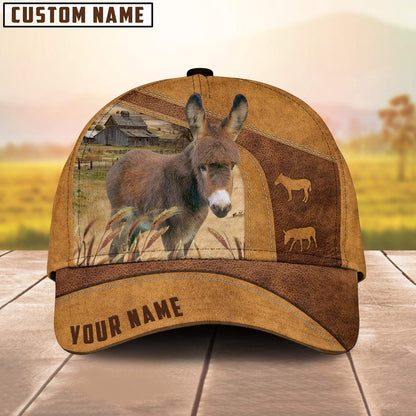 Personalized Name Miniature Donkey Cap, Farmer Cap, Cap For Farmers, Best Farm Hat, Farm Use Hat