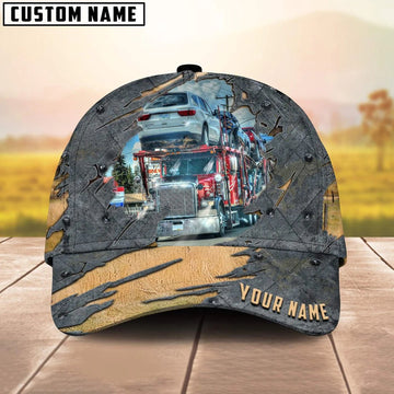 Personalized Name Red Truck 02 Trucker Classic Cap 2024, Farmer Cap, Cap For Farmers, Best Farm Hat, Farm Use Hat