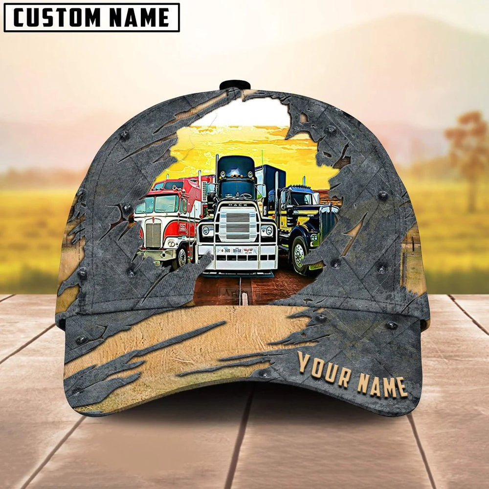 Personalized Name Three Trucker Classic Cap 2024, Farmer Cap, Cap For Farmers, Best Farm Hat, Farm Use Hat