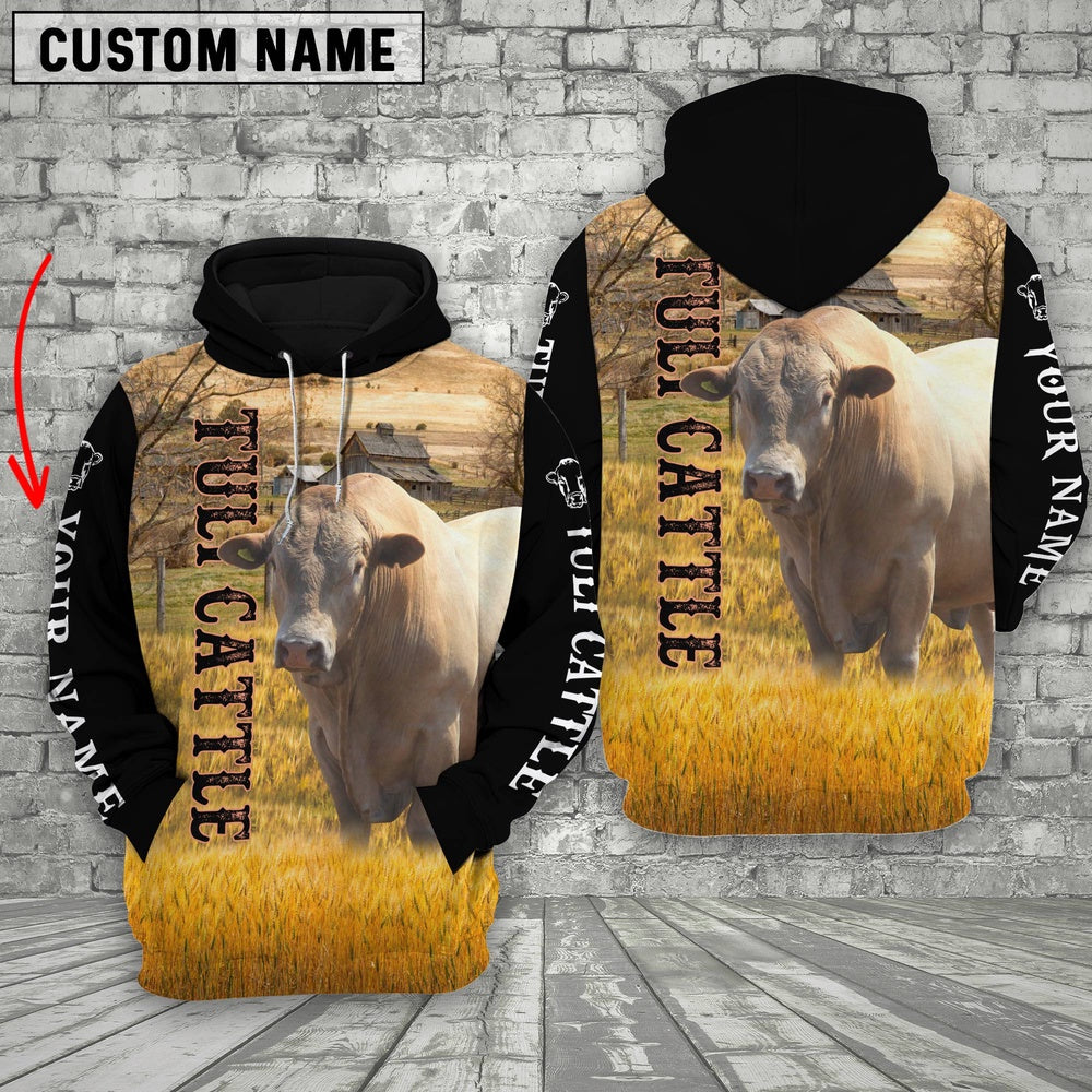 Personalized Name Tuli On The Farm All Over Printed 3D Hoodie, Farmer Hoodie, Custom Farm Shirts, Farmer T Shirt